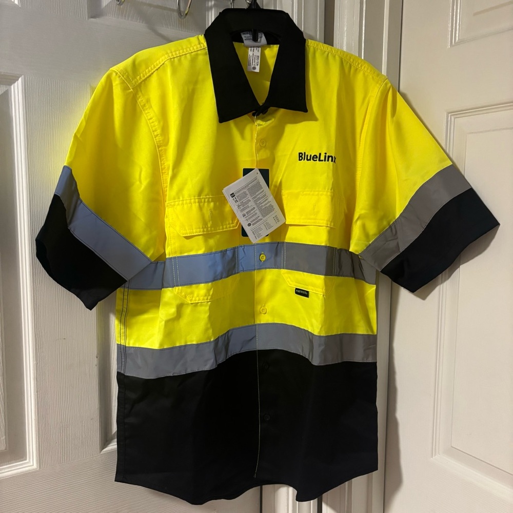 Men's Yellow and Black Lightweight Shirt Jacket